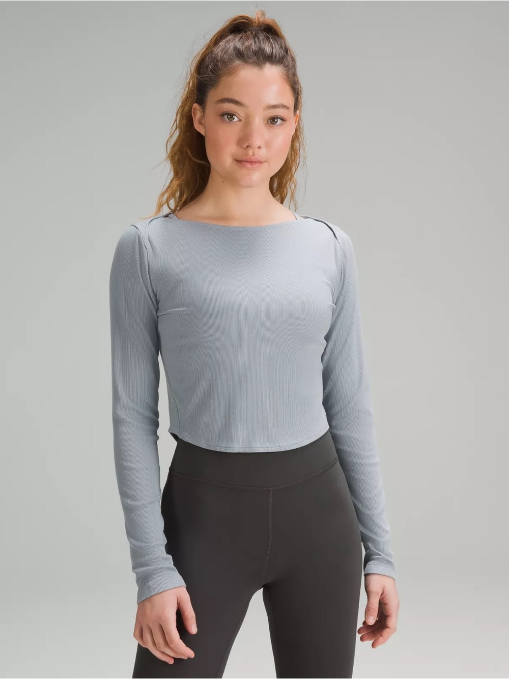 Lulu rib twist back top